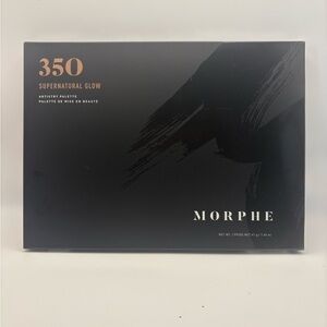 Morphe 350 Supernatural Glow Palette - Black with Rose Gold Accents